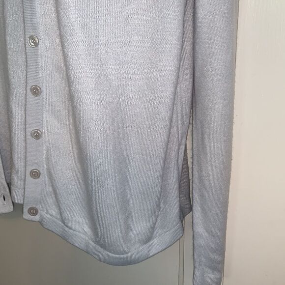 Yarnworks light gray sewn together sweater set - Picture 3 of 10